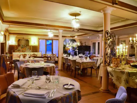 Het restaurant bij Hotel Seehof