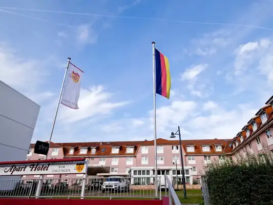 De entree bij Apart Hotel Sehnde