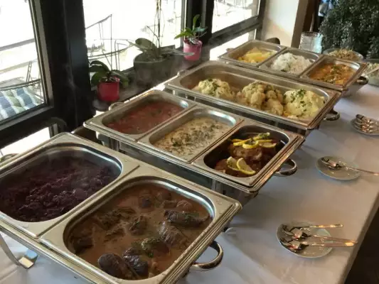 Het buffet bij Goetes Landhotel