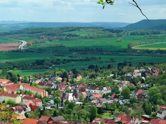 Prachtig landschap om te motorrijden in de Harz