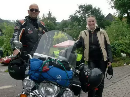 Klaar om te gaan motorrijden