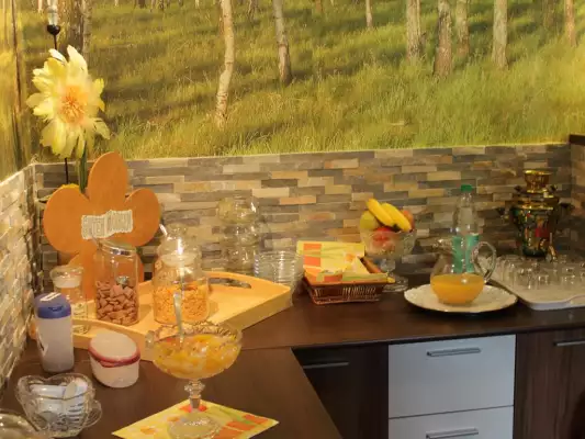 Het ontbijt buffet