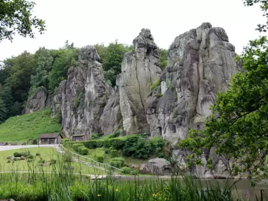 De externsteine in het Teutoburgerwoud