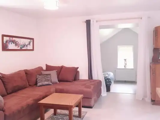 De woonkamer van de gite De woonkamer van de gite