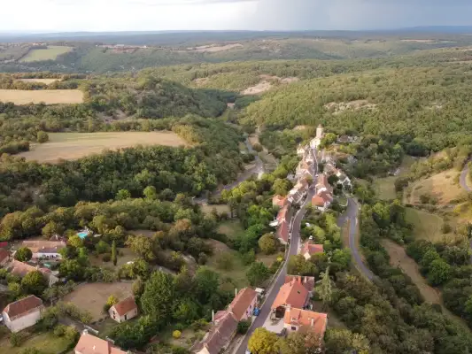 Carculet gezien vanuit de lucht Carculet gezien vanuit de lucht