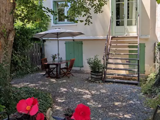 Het terras van de gite Het terras van de gite