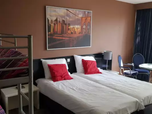 De familiekamer van City Hotel Winschoten