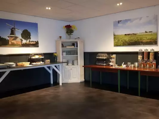Het lekkere ontbijtbuffet