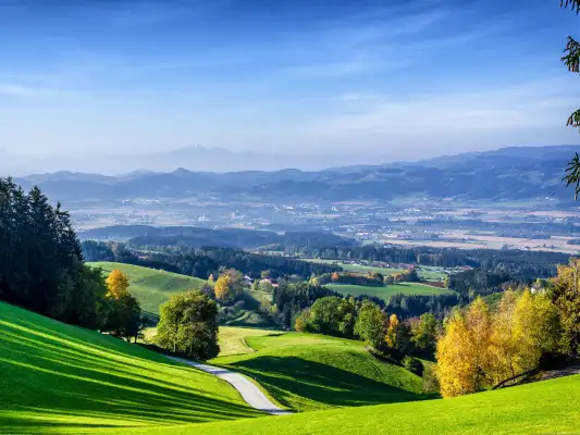 Het lavanttal in Karinthië Oostenrijk