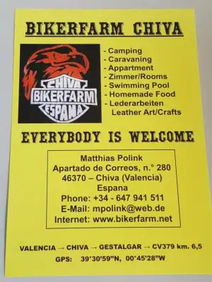 Contact gegevens Bikerfarm Chiva