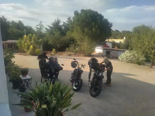Klaar om te gaan motorrijden in Valencia