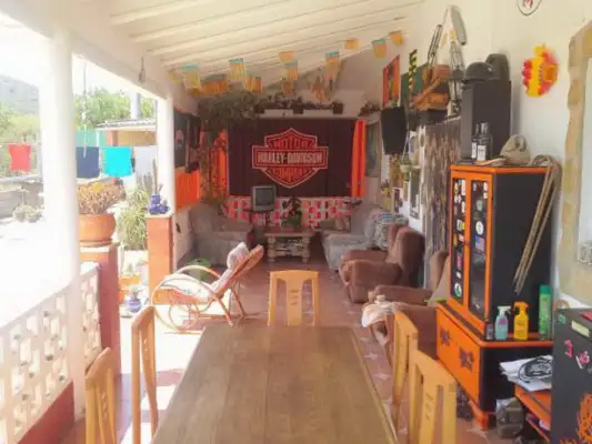 De zitgelegenheid bij Bikerfarm Chiva